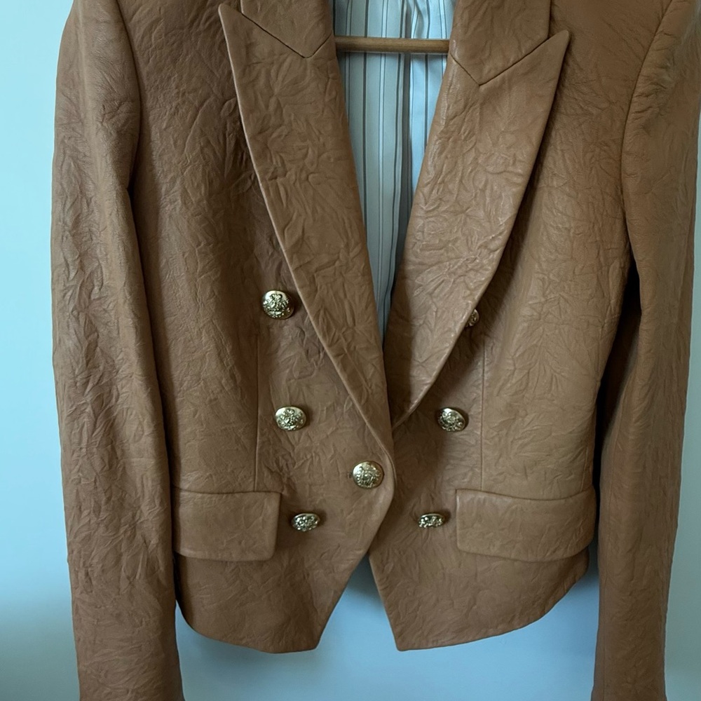 Double-Breasted Tan Jacket - image 3